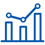 Investment bar chart icon