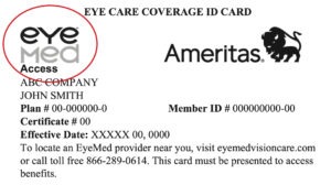 EyeMed Vision Provider Insurance Card