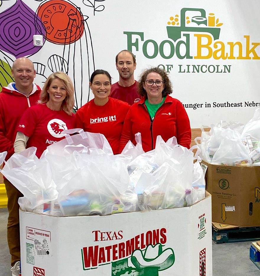 Financial-Stability Ameritas employees volunteer at Food Bank of Lincoln, Nebraska