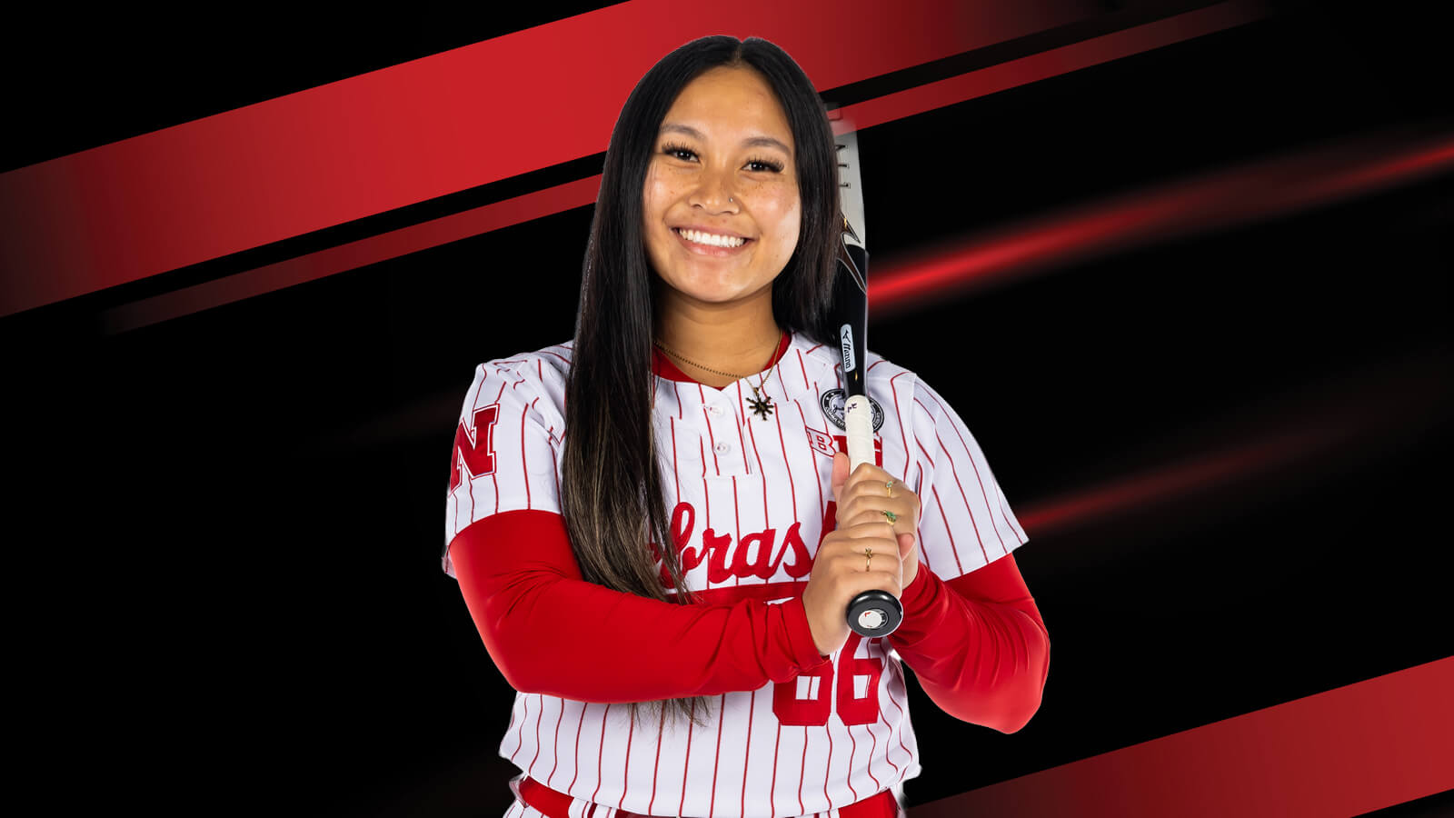 Husker softball player Katelyn Caneda